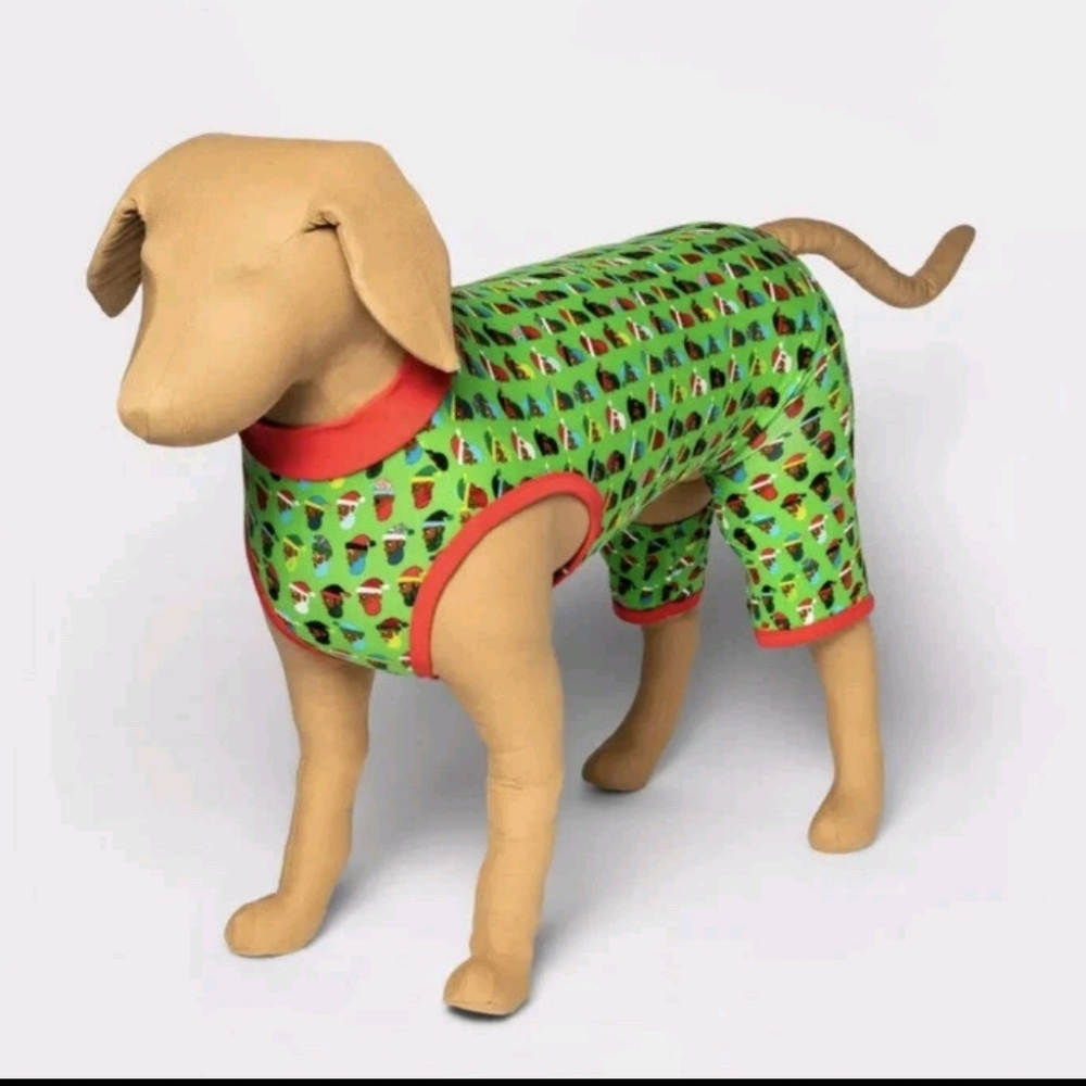 Wondershop Pet Dog African American Santa Print Size Small